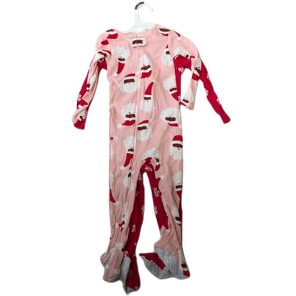 NEW! Toddler Christmas Snowflake Reindeer / Santa Footed Pajama Set - Carter's - Picture 2 of 14
